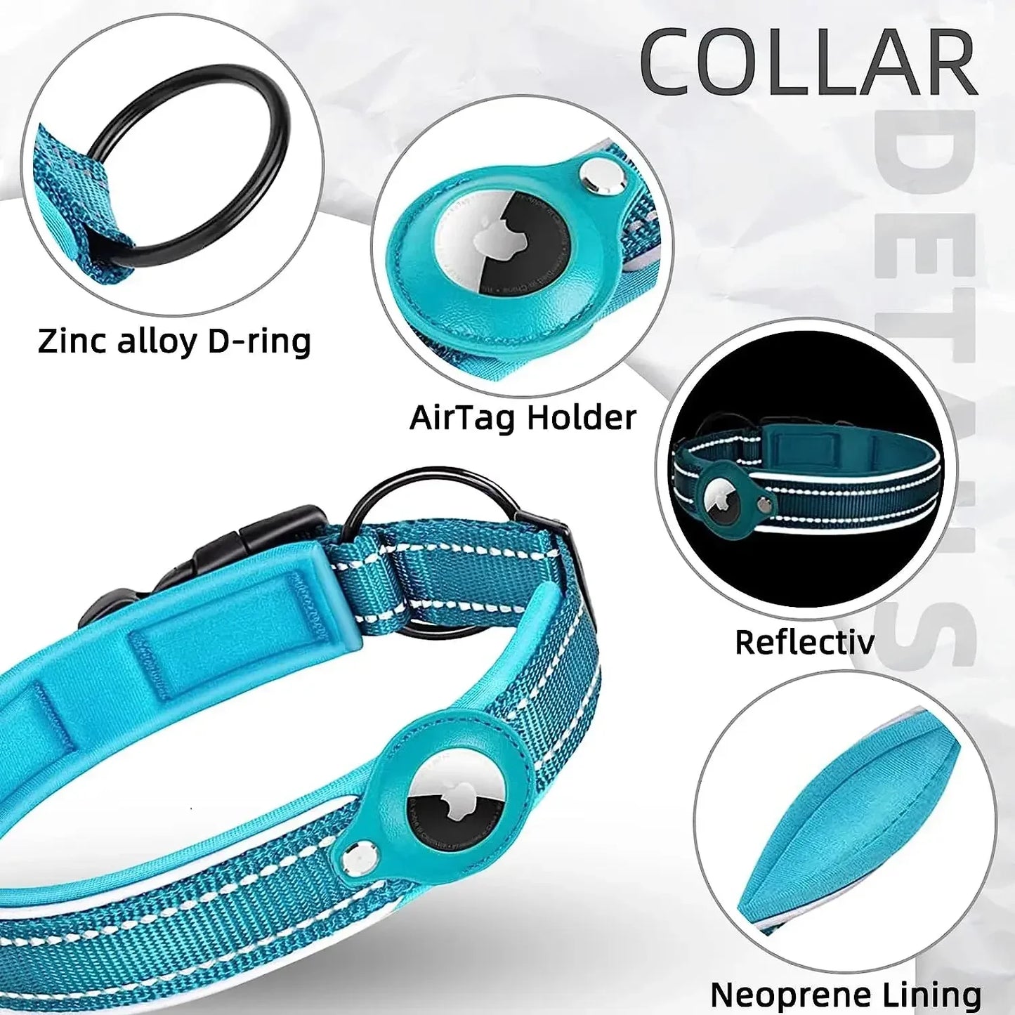 Reflective Waterproof Tracker Collar for Pets