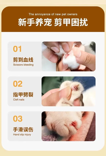 Teddy Bear Design Cat Nail Clippers Set