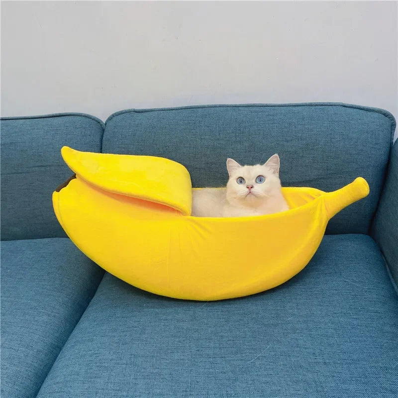 Cozy Banana Bed for Small Pets