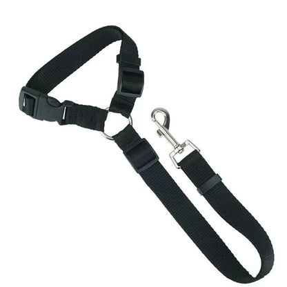 Solid Color Adjustable Two-in-One Pet Safety Belt