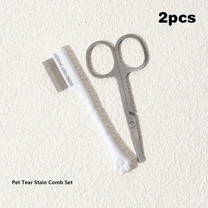 Portable Pet Eye Comb Tear Stain Remover Brush