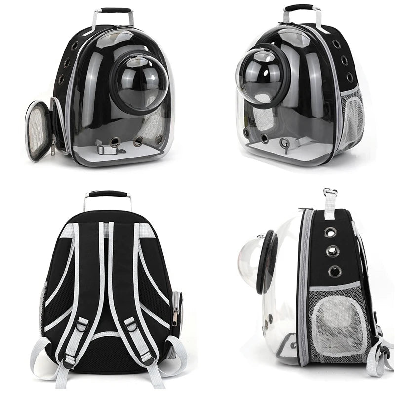 Breathable And Portable Transparent Pet Backpack