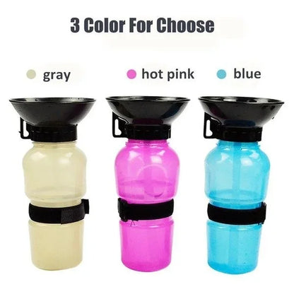 Portable 500ml Pet Travel Water Bottle