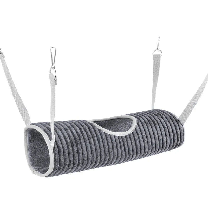 Cozy Hammock and Tunnel Hideaway for Small Pets