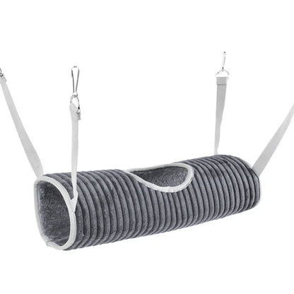 Cozy Hammock and Tunnel Hideaway for Small Pets