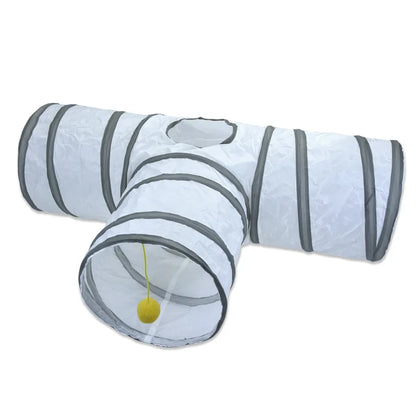 White Cat Tunnel Playground Interactive Toy