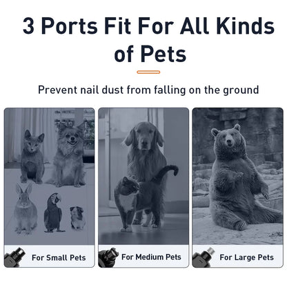 Electric Dog Nail Clippers With Rechargeable LED Lights