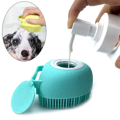 Soft Silicone Bath Brush for Easy Pet Care