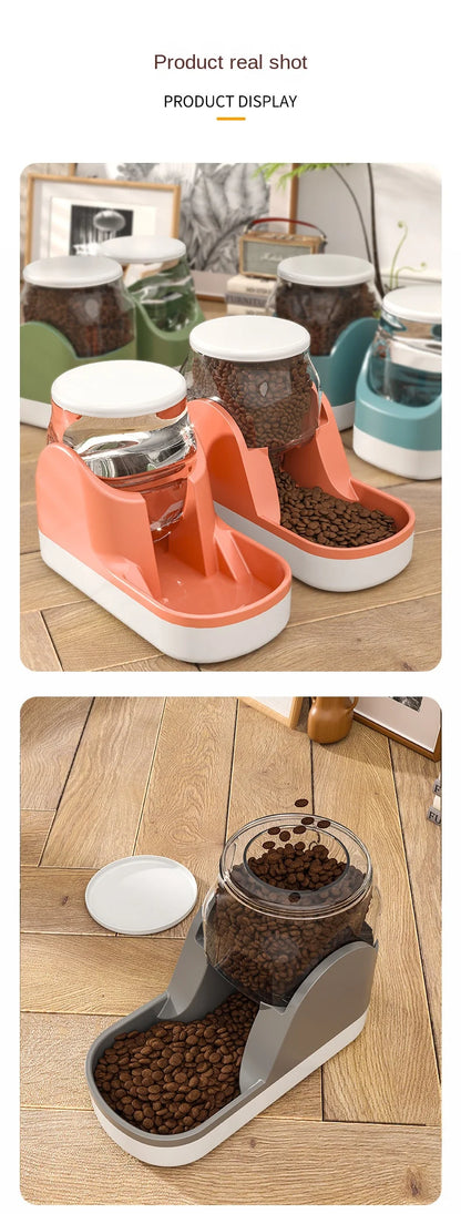 All-in-One Feeder & Fountain - 6L Smart Dispenser with Voice Alert & Moonlight Mode