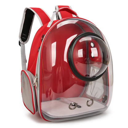 {As seen in Argylle} Space Capsule Pet Backpack-Airline Approved Transparent Carrier [Large Capacity + 360° Ventilation + Dual Handles]