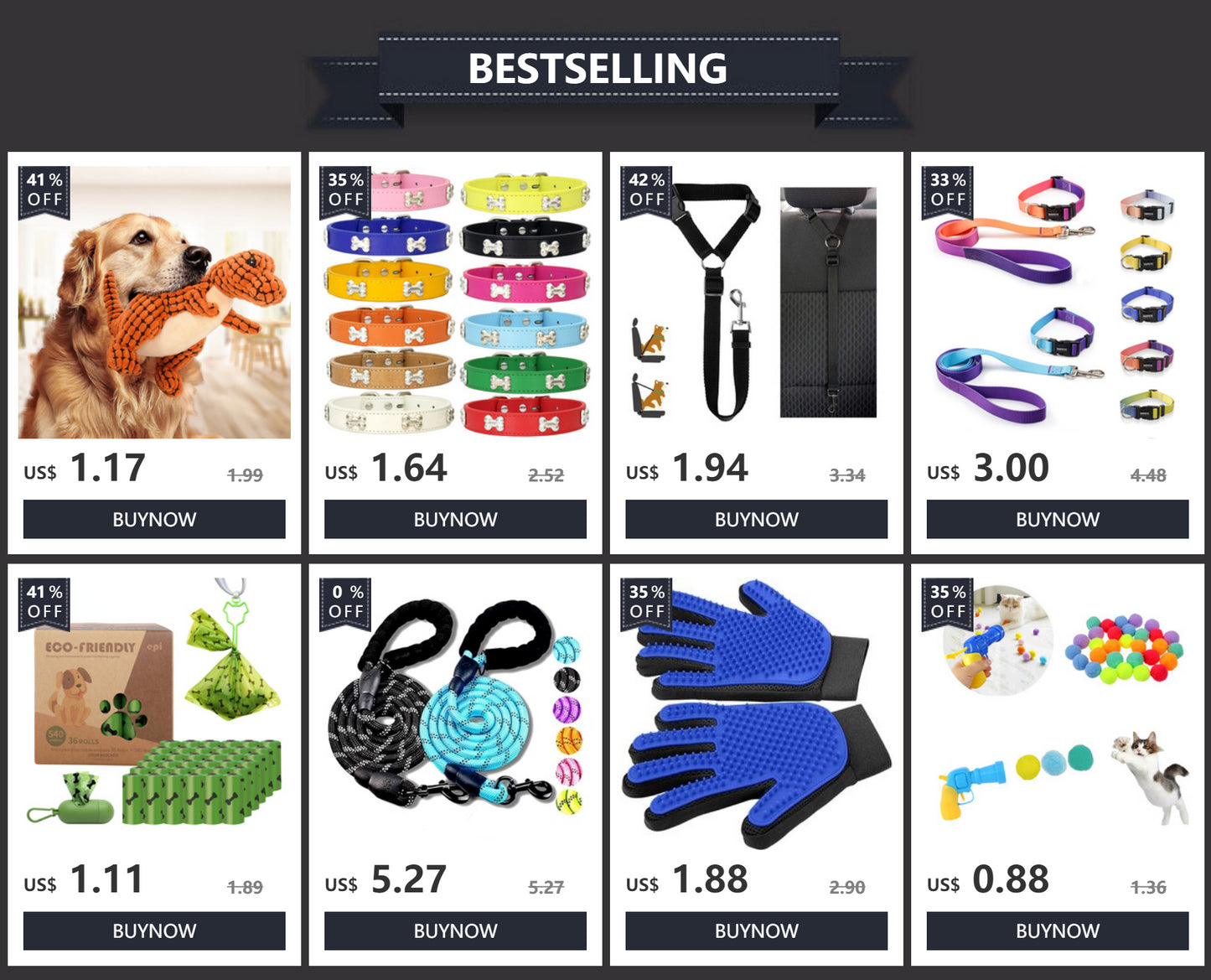 Adjustable Pet Car Seat Belt Harness Safety Clip