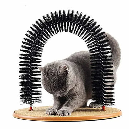 Interactive Grooming Arch with Scratching Pad