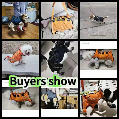 Rehabilitation Sling Carrier with Padded Straps | Breathable Hip Support for Hind Legs