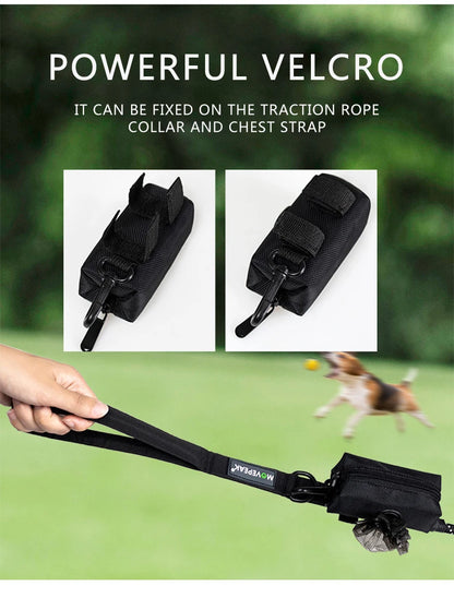 Adjustable Poop Bag Holder with Leash Attachment