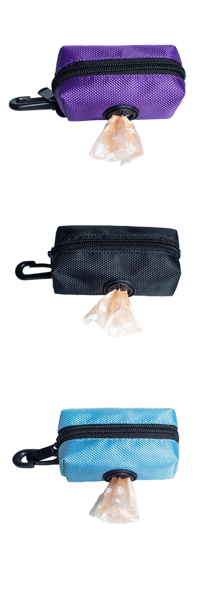 Adjustable Poop Bag Holder with Leash Attachment