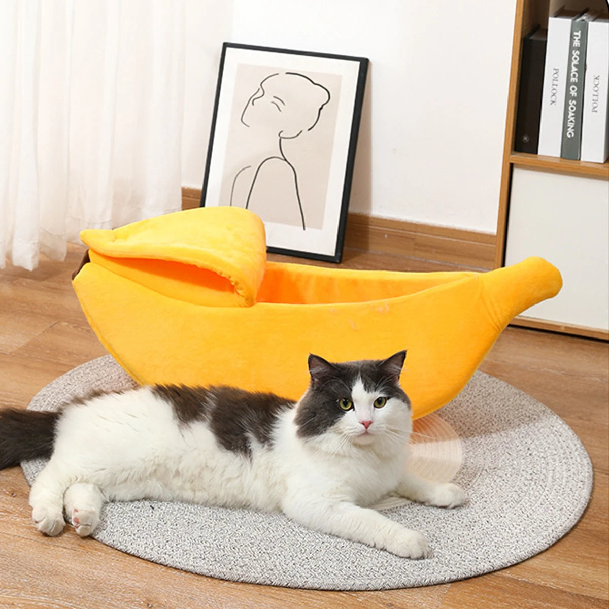 Cozy Banana Bed for Small Pets