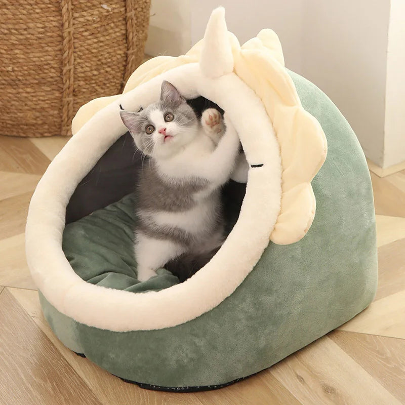 Cozy Pet Tent Bed with Cute Animal Ears