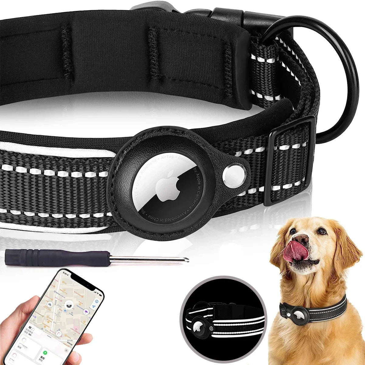 Reflective Waterproof Tracker Collar for Pets