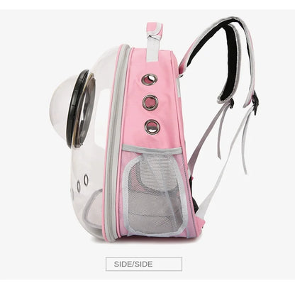 {As seen in Argylle} Space Capsule Pet Backpack-Airline Approved Transparent Carrier [Large Capacity + 360° Ventilation + Dual Handles]