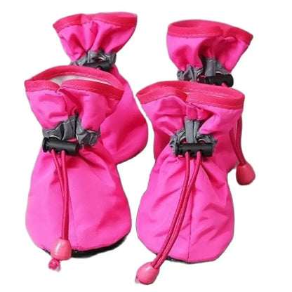Waterproof Anti-Slip Pet Rain Boots Set