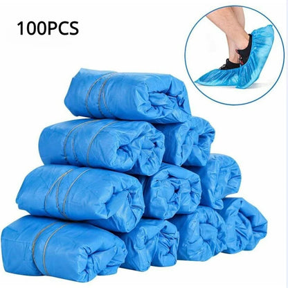 200/100PCS Thickened Disposable Portable Shoe Cover Boot Cover Indoor Carpet Floor Protection in Home and Workplace