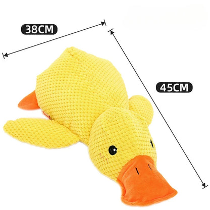 Interactive Plush Duck Chew Toy for Large Pets