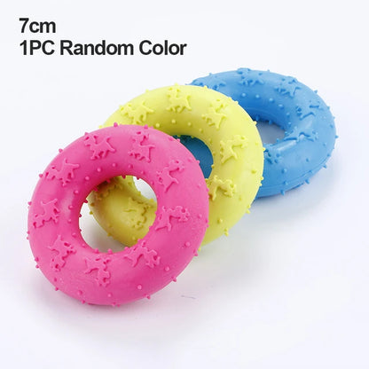 Rubber Pacifier Ring Shape Chew Toy