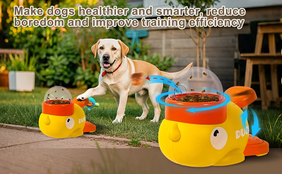 Interactive Cartoon Duck Snack Feeder Dispenser