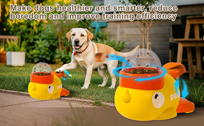 Interactive Cartoon Duck Snack Feeder Dispenser