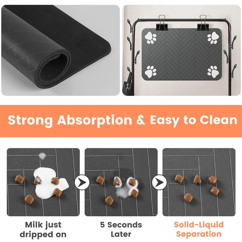 Absorbent Waterproof Pet Feeding Mat