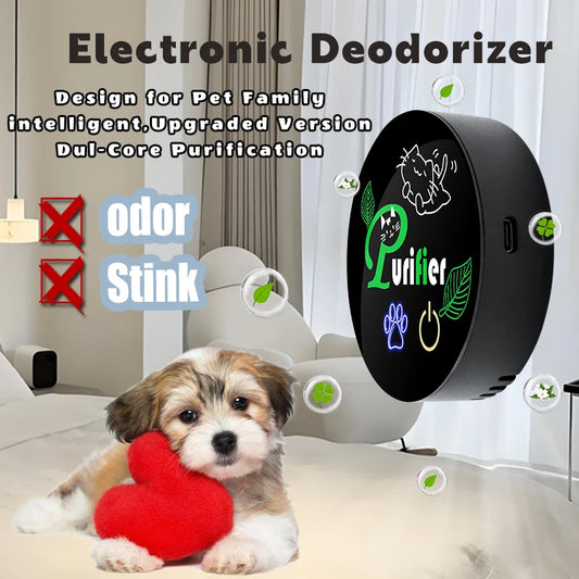 Smart & Portable Pet Deodorizer [Dual-Core + High-Efficiency]