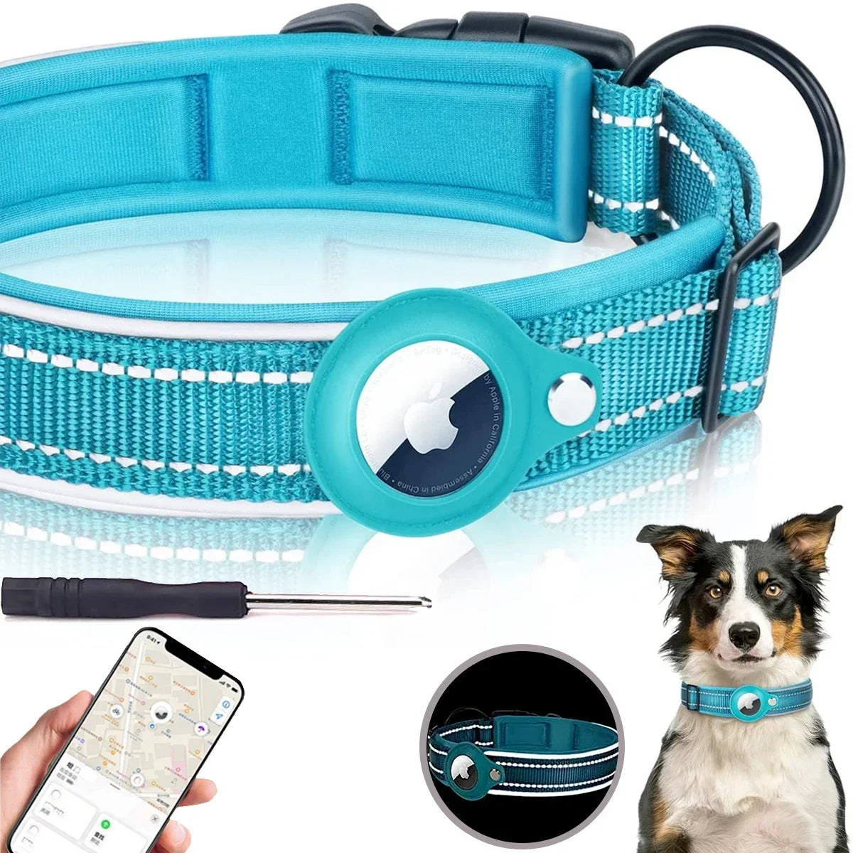 Reflective Waterproof Tracker Collar for Pets