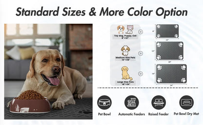 Absorbent Waterproof Pet Feeding Mat