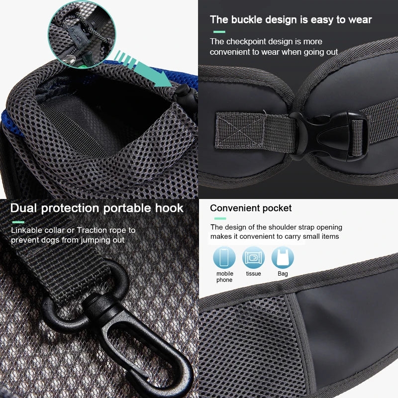 Breathable Pet Carrier Backpack Sling Travel Bag
