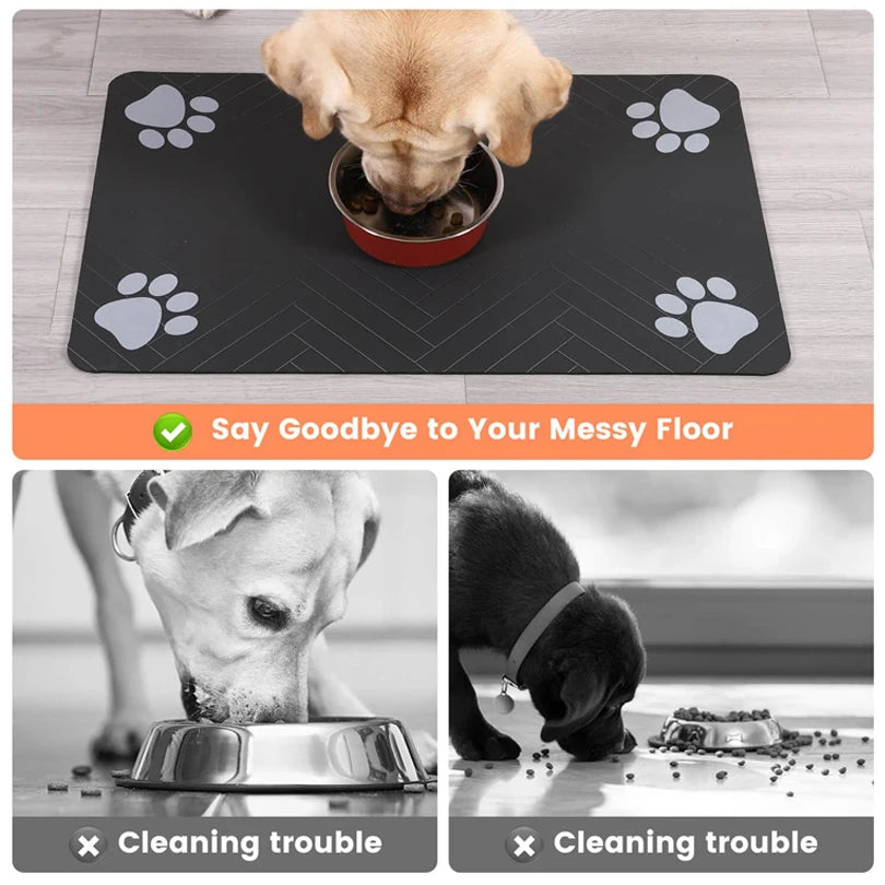 Absorbent Waterproof Pet Feeding Mat