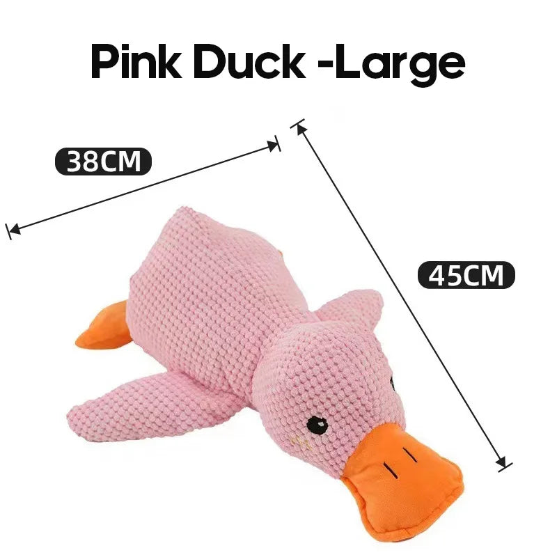Interactive Plush Duck Chew Toy for Large Pets