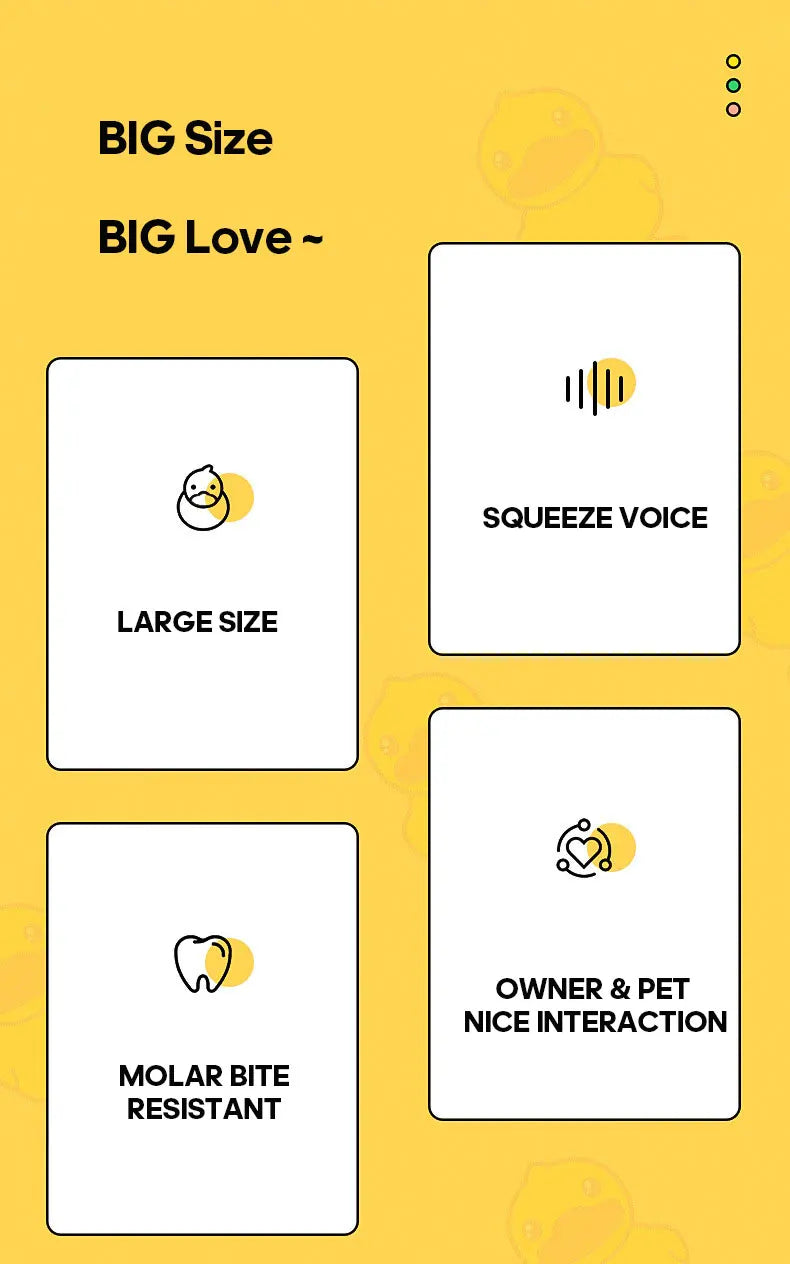 Interactive Plush Duck Chew Toy for Large Pets