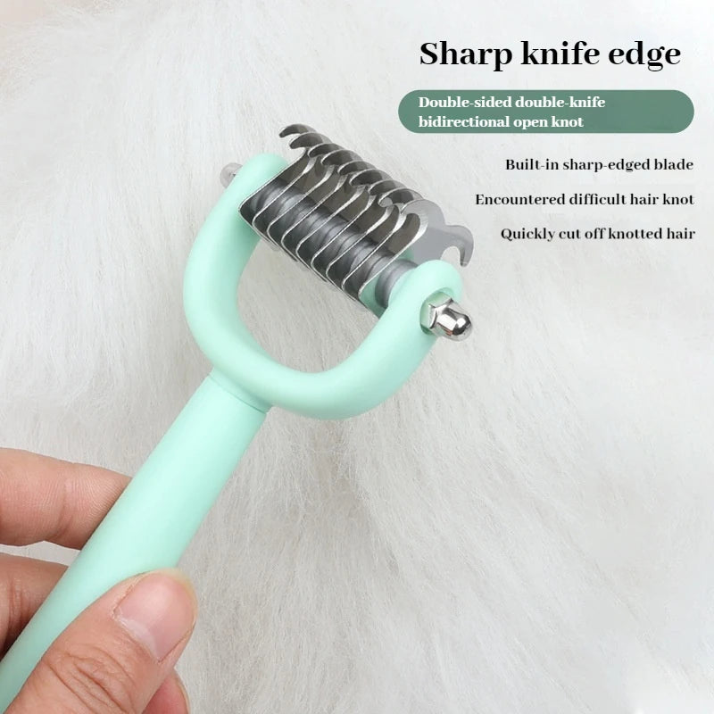 ペットユニバーサルビューティーセット 猫用コーム 両面ノットコーム 猫用爪切りコーム ノミ取りコーム 脱毛製品 ニードルコーム