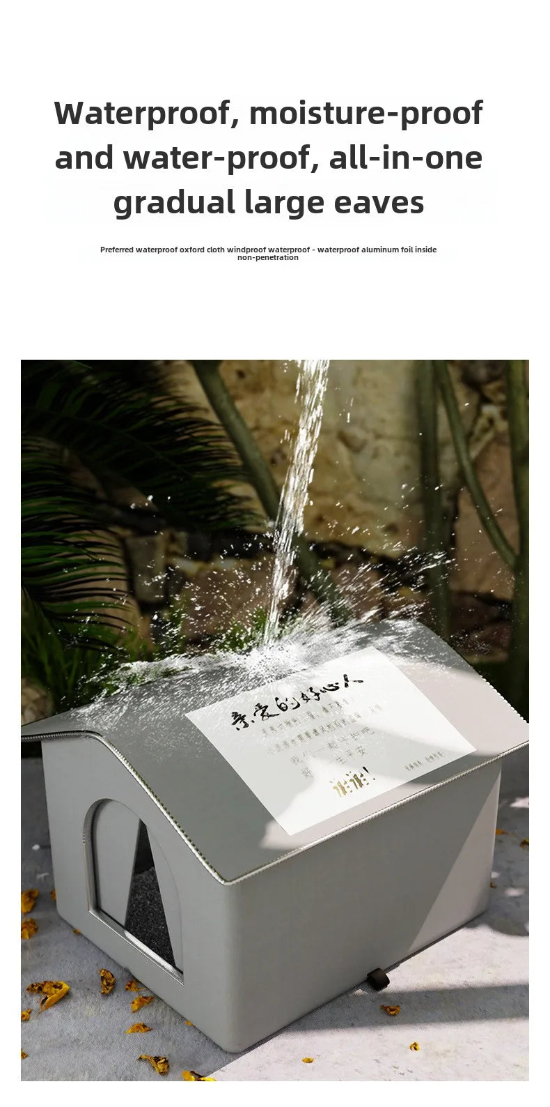 Waterproof Outdoor Winter Warm Pet Cave With Sleeping Beds