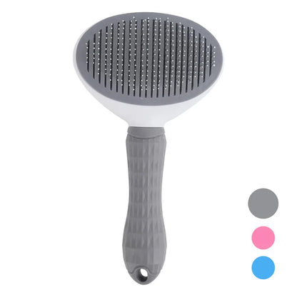 Self Cleaning Pet Hair Removal Slicker Brush