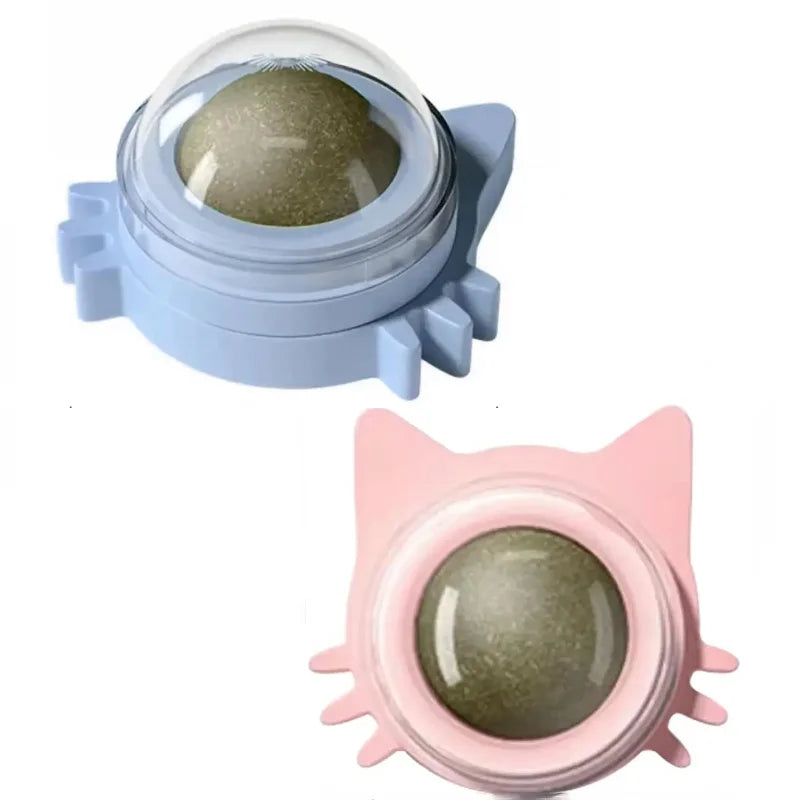 Lickable Catnip Balls Treats and Teeth Cleaner