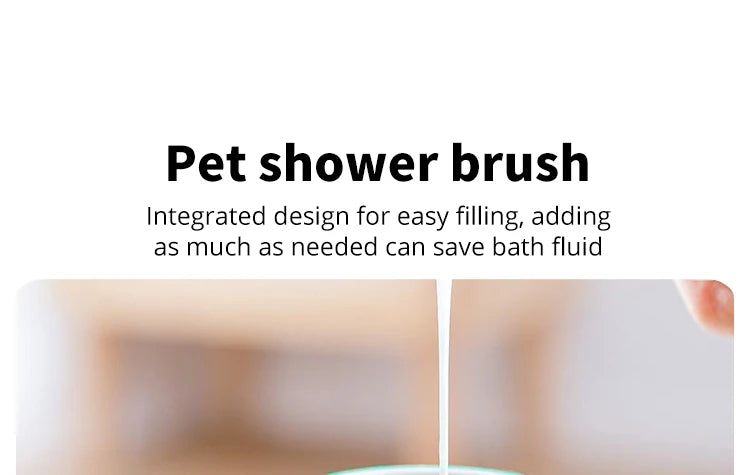 Soft Silicone Pet Bathing Brush and Massager