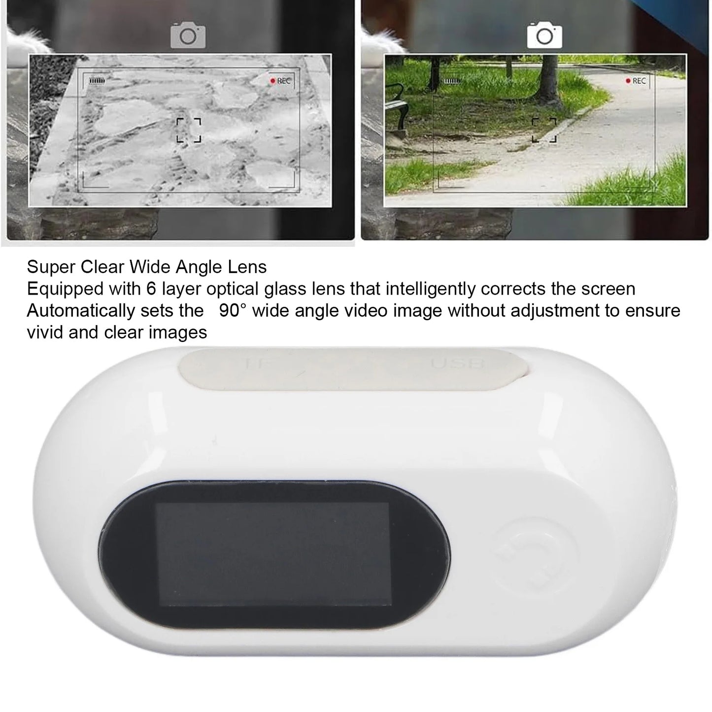 Pet Sports Camera Photo Function Support Memory Card 120 Degree Wide Angle Lightweight Pet Collar Camera Full HD for Outdoor