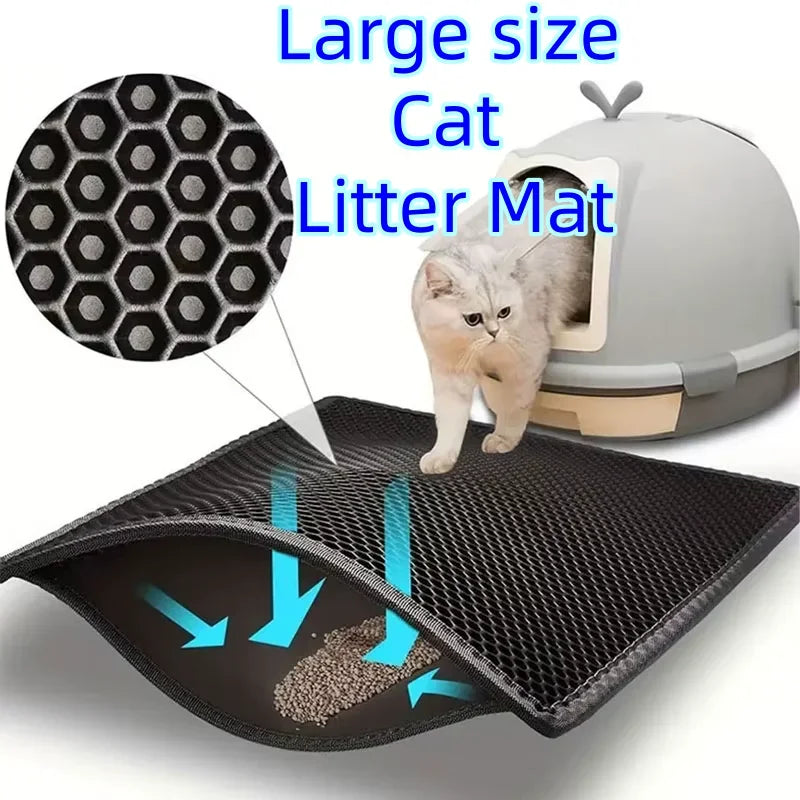Large Waterproof Cat Litter Trapping Mat