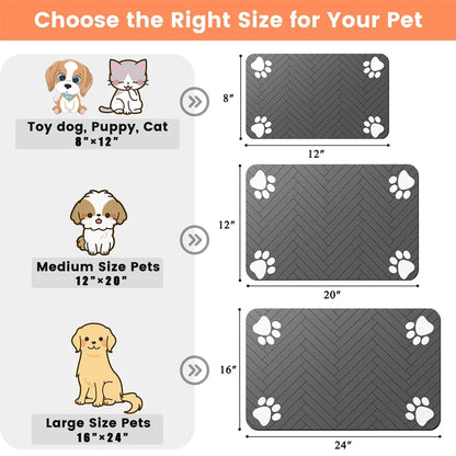 Absorbent Waterproof Pet Feeding Mat