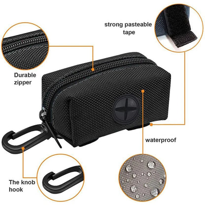 Adjustable Poop Bag Holder with Leash Attachment