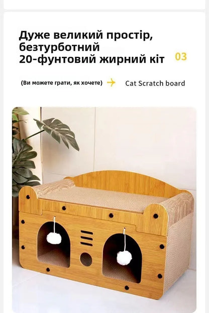 Indoor House Villa Space with Scratching Board