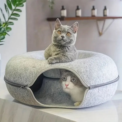 Felt Tunnel Cat Nest