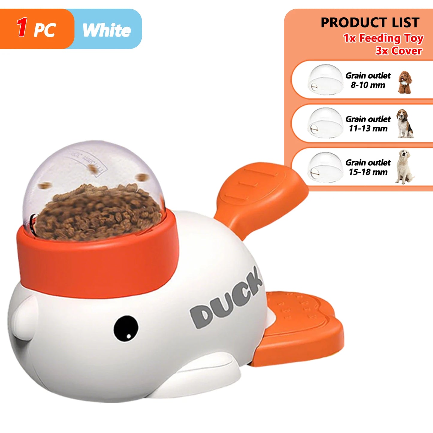 Interactive Cartoon Duck Snack Feeder Dispenser