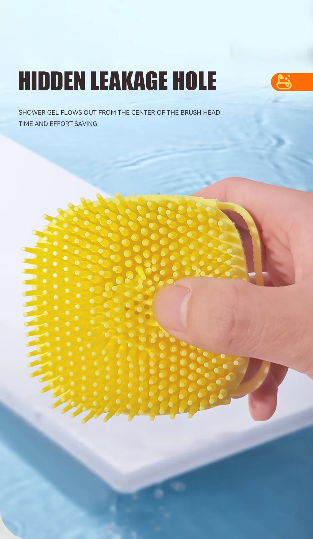 Silicone Pet Bathing Brush and Massage Tool